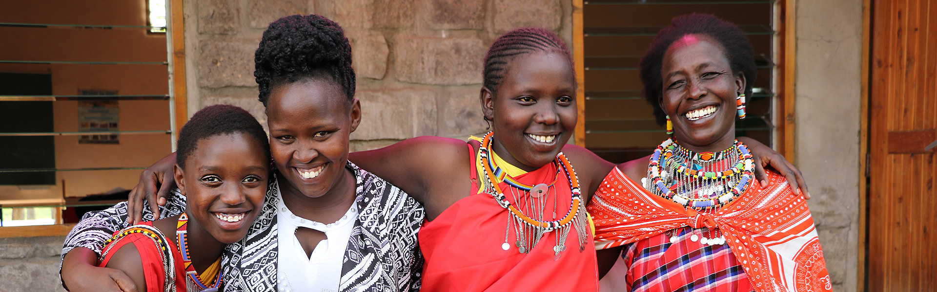 Girls from the Masai Mara Leadership school